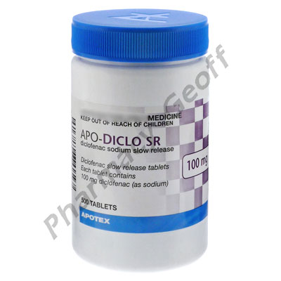 Apo-Diclo SR (Diclofenac Sodium) - 100mg (500 Tablets) :: Arthritis