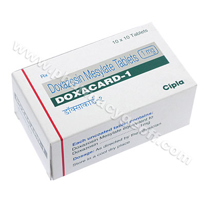 doxazosin 1mg 2mg 4mg tablets