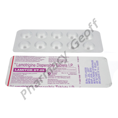 Lamitor DT (Lamotrigine) - 25mg (10 Tablets)2