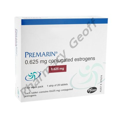 Premarin (Conjugated Oestrogens) - 0.625mg (28 Tablets)