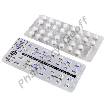 Doxy-50 Acne Pack (Doxycycline) - 50mg (30 Tablets) 