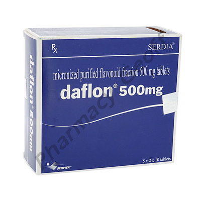 Daflon 500 mg Tablets  PharmEx Pharmaceutical Comp.