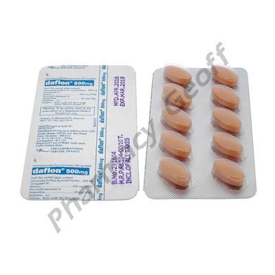 Daflon 500 (Rutaceae) - 500mg (10 Tablets)