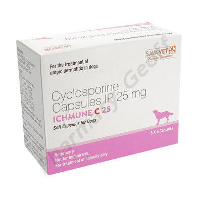 Ichmune (Cyclosporin USP) - 25mg (30 Soft Capsules)