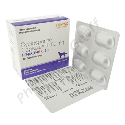 Ichmune (Cyclosporin USP) - 50mg (30 Soft Capsules)