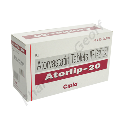 Atorlip (Atorvastatin Calcium) - 20mg (15 Tablets)