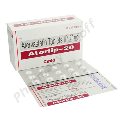 Atorlip (Atorvastatin Calcium) - 20mg (15 Tablets)