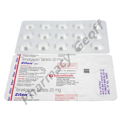 Ziten (Teneligliptin) - 20mg (15 Tablets)