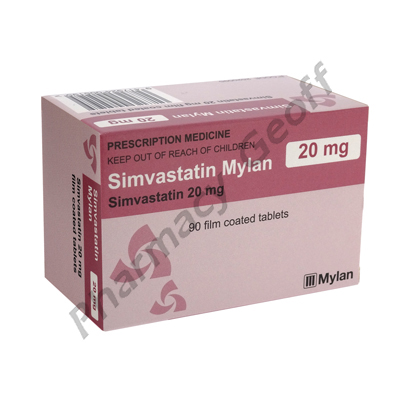 Simvastatin Mylan (Simvastatin) - 20mg (90 Tablets)