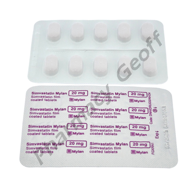 Simvastatin Mylan (Simvastatin) - 20mg (90 Tablets)
