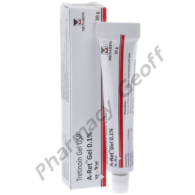 A-Ret Gel 0.1% (Tretinoin) - 0.1% (20gm Tube) 