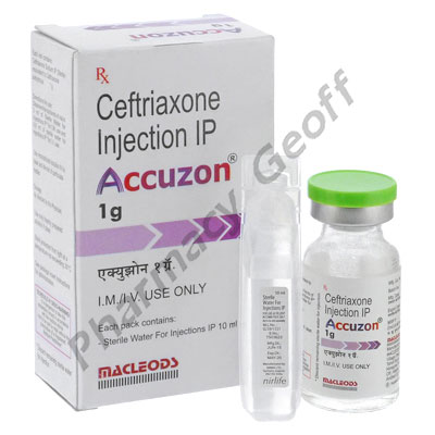 Accuzon Injection (Ceftriaxone) - 1gm