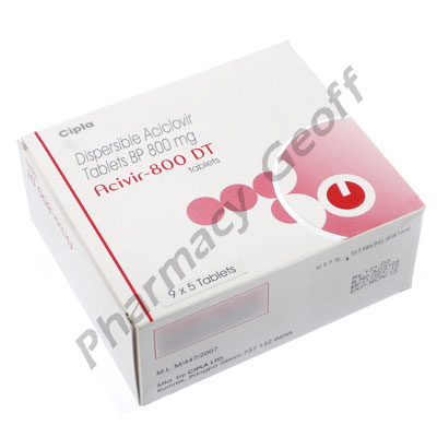 Acivir (Acyclovir) - 800mg (5 Tablets) 