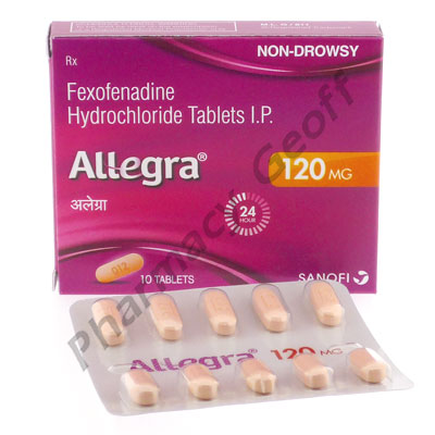 Allegra (Fexofenadine HCL) - 120mg (10 Tablets)