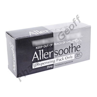 Allersoothe (Promethazine Hydrochloride) - 25mg (50 Tablets) 