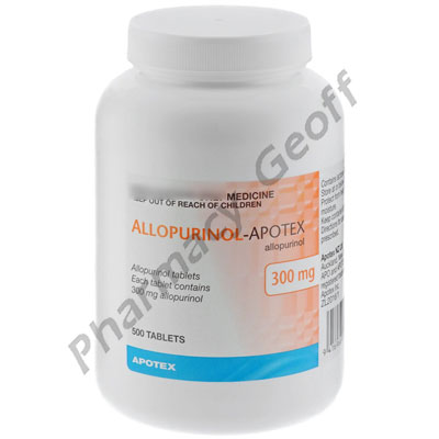 Allopurinol-Apotex (Allopurinol) - 300mg (500 Tablets)