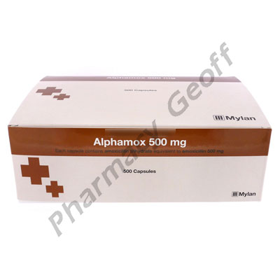 Alphamox (Amoxicillin) - 500mg (500 Capsules) 