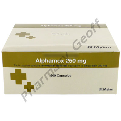 Alphamox (Amoxycillin) - 250mg (500 Capsules) 