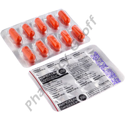 Ampicillin (Ampicillin) - 250mg (10 Capsules) 