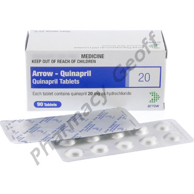 Arrow-Quinapril (Quinapril Hydrochloride) - 20mg (90 Tablets)