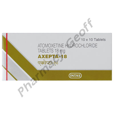 Axepta 18 (Atomoxetine) - 18mg (10 Tablets)