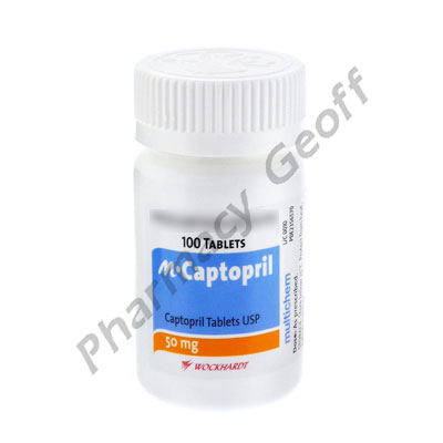 Captopril (Captopril) - 50mg (100 Tablets) 