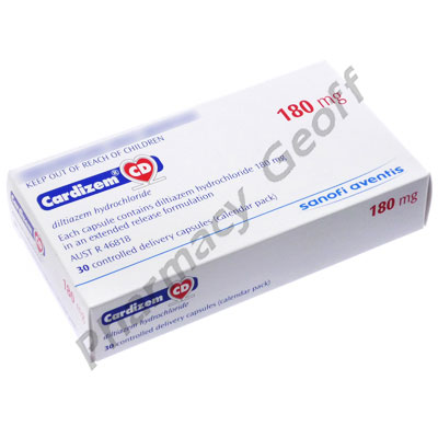 Cardizem CD (Diltiazem Hydrochloride) - 180mg (30 Capsules) 