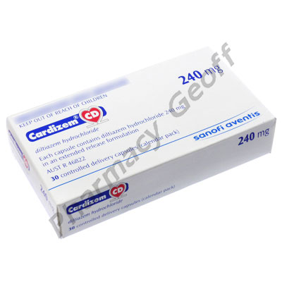 Cardizem CD (Diltiazem Hydrochloride) - 240mg (30 Capsules) 