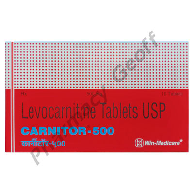 Carnitor-500 (Levocarnitine) - 500mg (10 Tablets)