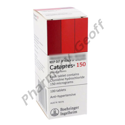 Catapres (Clonidine Hydrochloride) - 150mcg (100 Tablets)