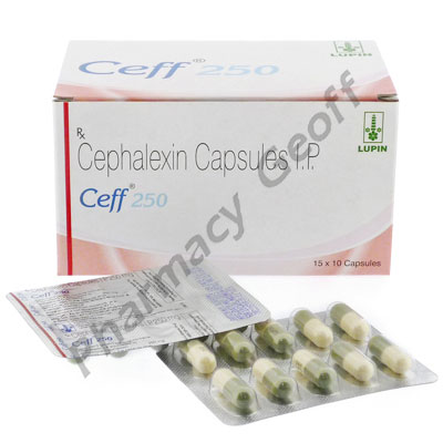 Ceff (Cephalexin Monohydrate) - 250mg (10 Capsules) 