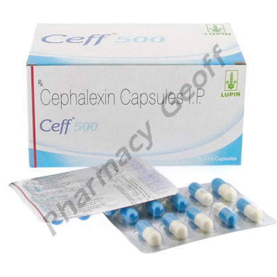 Ceff (Cephalexin Monohydrate) - 500mg (10 Capsules) 