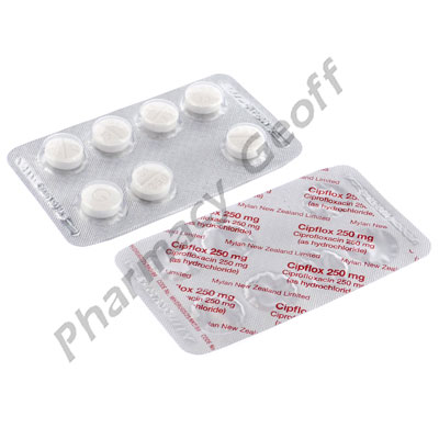 Cipflox (Ciprofloxacin Hydrochloride) - 250mg (28 Tablets) 