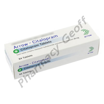 Citalopram (Citalopram Hydrobromide) - 20mg (84 tablets) 