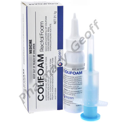 Colifoam Rectal Foam (Hydrocortisone Acetate) - 21.1g (Rectal Foam CFC Free) 