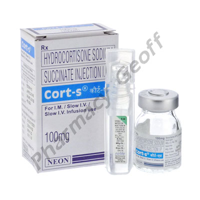 Cort-S (Hydrocortisone) - 100mg (1 vial + 5mL Sterlie Water) 