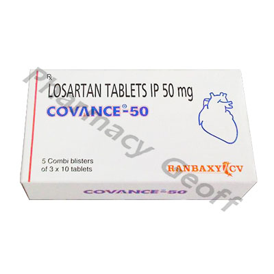 Covance-50 (Losartan Potassium) - 50mg (10 Tablets) 