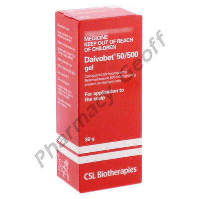 Daivobet Gel (Calcipotriol/Betamethasone) - 50mcg/500mcg (30g) 