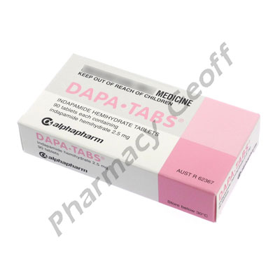 Dapa (Indapamide Hemihydrate) - 2.5mg (90 Tablets) 