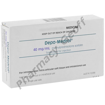 Depo-Medrol Injection (Methylprednisolone Acetate) - 40mg/mL (1mL x 5)
