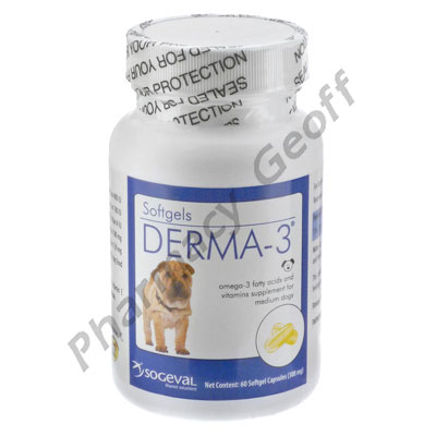 Derma-3 Softgels (Medium Breeds)