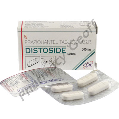 Distoside (Praziquantel) - 600mg (4 Tablets)1