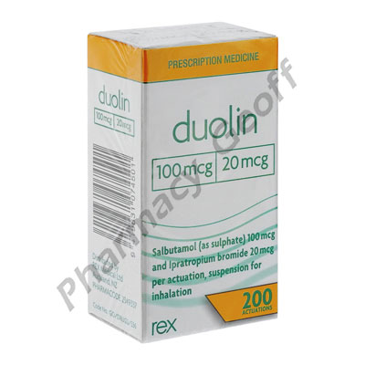 Duolin (Salbutamol/Ipratropium Bromide) - 100mcg/20mcg (200 Doses)