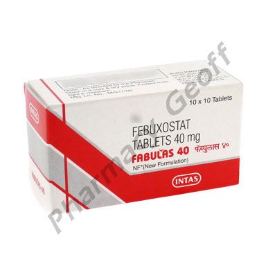 Fabulas (Febuxostat) - 40mg (10 Tablets) 