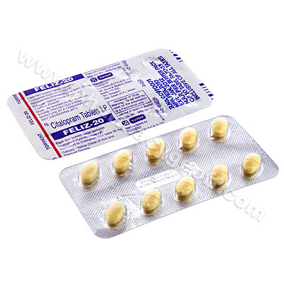 FELIZ (GENERIC CELEXA) - 20MG (10 TABLETS) 