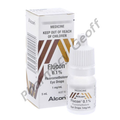 Flucon Eye Drops (Fluorometholone) - 0.1% (5mL Bottle) 