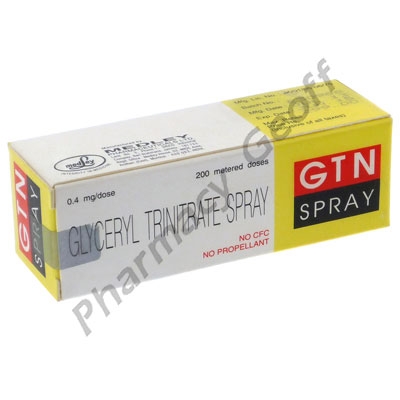 GTN Spray (Glyceryl Trinitrate) - 0.4mg/dose (200 metered doses) 