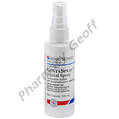 Corticosteroid spray dogs