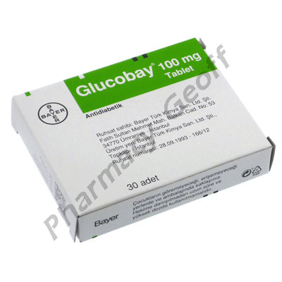 Glucobay (Acarbose) - 100mg (30 Tablets)(Turkey) 