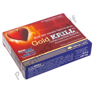 Gold KRILL (Euphausia Superba) - 500mg (30 Capsules) 